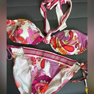 Trina Turk bandeau halter bikini